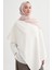 Robe Asimetrik Triko Kap Ekru 2