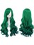 2 Adet Düz Cosplay Peruk Çok Renkli Isı Tam Esnek Peruklar - 80 cm Uzunluğunda Pembe ve 68CM Uzunluğunda Koyu Yeşil (Yurt Dışından) 2