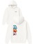 Gumbal Darwın Tavsan Tasarım Baskılı Oversize Beyaz Kapüşonlu Sweatshirt 1