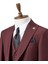 Erkek Takım Elbise, Kırlangıç Yaka, Blazer, Slımfıt, Bordo 1