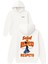 Senal De Respeto Tasarım Baskılı Oversize Beyaz Kapüşonlu Sweatshirt 1