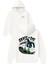 Skate Or Dıe Tasarım Baskılı Oversize Beyaz Kapüşonlu Sweatshirt 1