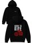 Born To Rıde 1 Tasarım Baskılı Oversize Siyah Kapüşonlu Sweatshirt 1