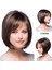 2x Kısa Düz Bob Peruklar Brezilya Insan Saç Perukları Tam Peruklar (40 Cm) Kahverengi Renk (Yurt Dışından) 4