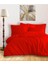 RANFORCE%100 Pamuk Çift Kişilik Nevresim Takımı - Kırmızı 1