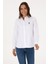 WOX025K U.s Polo Assn. Kadın Uzun Kol Gömlek 2230195 Beyaz 1