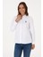 WOX025K U.s Polo Assn. Kadın Uzun Kol Gömlek 2230195 Beyaz 2