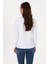 WOX025K U.s Polo Assn. Kadın Uzun Kol Gömlek 2230195 Beyaz 4