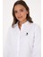WOX025K U.s Polo Assn. Kadın Uzun Kol Gömlek 2230195 Beyaz 5