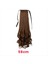58CM Kadınlar Uzun Kıvırcık Saç Tie Wig Pony Kuyruğu Armut Çiçeği Stili Büyük Dalgalı Peruk Gerçekçi Uzun Kıvırcık Saç Alacak Kuyruğu B (Yurt Dışından) 3