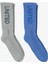 Unıted4 Unisex Gri/mavi 2'li Çorap 1