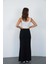 Nora Kadın Maxi Boy Astarlı Viskon Etek-Siyah 7