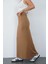 Nora Kadın Maxi Boy Astarlı Viskon Etek-Tarçın 1