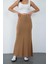 Nora Kadın Maxi Boy Astarlı Viskon Etek-Tarçın 8