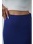 Nora Kadın Maxi Boy Astarlı Viskon Etek-Lacivert 6