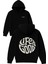 Lıfe Is Good Tasarım Baskılı Oversize Siyah Kapüşonlu Sweatshirt 1