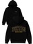 Boston Black Gold Tasarım Baskılı Oversize Siyah Kapüşonlu Sweatshirt 1