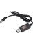 5V-12V USB To Dc 5.5x2.5mm Kablo 12V 1A 1