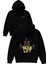 Dead Lift Tasarım Baskılı Oversize Siyah Kapüşonlu Sweatshirt 1