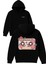 Memorıes 1 Tasarım Baskılı Oversize Siyah Kapüşonlu Sweatshirt 1