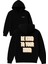 Be Kınd To Your Mınd Tasarım Baskılı Oversize Siyah Kapüşonlu Sweatshirt 1