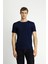 Bisiklet Yaka Slim Fit Dar Kesim Süprem Pamuklu Tişört 5