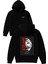 Lancer Tasarım Baskılı Oversize Siyah Kapüşonlu Sweatshirt 1