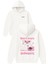 No Love Sınner Tasarım Baskılı Oversize Beyaz Kapüşonlu Sweatshirt 1