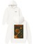 Astronomy Tasarım Baskılı Oversize Beyaz Kapüşonlu Sweatshirt 1