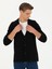 Erkek Siyah Slim Fit Yün Karışımlı Düğmeli Triko Hırka 50277418-VR046 3