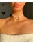 Şeffaf Büyük Kalpli Kadife Choker Kolye 4