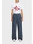 Dikiş Detaylı Relaxed Fit Normal Bel Geniş Paça Pantolon Bayan Pantolon LB25FWTURFUSP 4