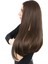 Fiber Sentetik Uzun Düz Peruk - Açık Kahve 3