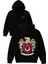 Türkiye Tasarım Baskılı Oversize Siyah Kapüşonlu Sweatshirt 1