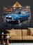Klasik Mavi Araba Dekoratif Kanvas - Mdf Ahşap Tablo 4