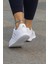 Unisex Fuspetli Poli Taban Spor Ayakkabı-Beyaz 4