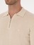 Erkek Bej Regular Fit Pamuk Karışımlı Fermuarlı Polo Yaka Basic Triko Kazak 50318721-VR011 7
