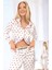 Yılbaşına Özel Kalpli Kadın Pijama Takımı 2