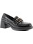 Miss Park Moda 386 K1457 Loafer Siyah Rugan Kadın Günlük Ayakkabı 2