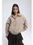 Osea Unisex Bej Bomber Ceket 4