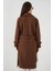 Kadın Pardesü&trençkot 5918 Kahverengi 5