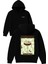 Espesso Martını Tasarım Baskılı Oversize Siyah Kapüşonlu Sweatshirt 1