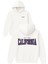 Calıfornıa Est 1990 Tasarım Baskılı Oversize Beyaz Kapüşonlu Sweatshirt 1