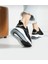 Bağcıklı Unisex Spor Outdoor Ayakkabı-Siyah-Beyaz 4