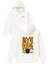 Lets Rıde Tasarım Baskılı Oversize Beyaz Kapüşonlu Sweatshirt 1