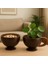 1213 El Yapımı Hindistan Cevizi Coconat Bardak ve Kase 2'li Set 7