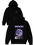 Moon Moon Tasarım Baskılı Oversize Siyah Kapüşonlu Sweatshirt 1