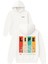 Life Is Beautıful Tasarım Baskılı Oversize Beyaz Kapüşonlu Sweatshirt 1