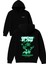 Grow Flow Tasarım Baskılı Oversize Siyah Kapüşonlu Sweatshirt 1