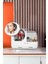 S50 LED Fan Makyaj Organizer Seti Beyaz Şık Tasarım ve Pratik Kullanım İçin 8